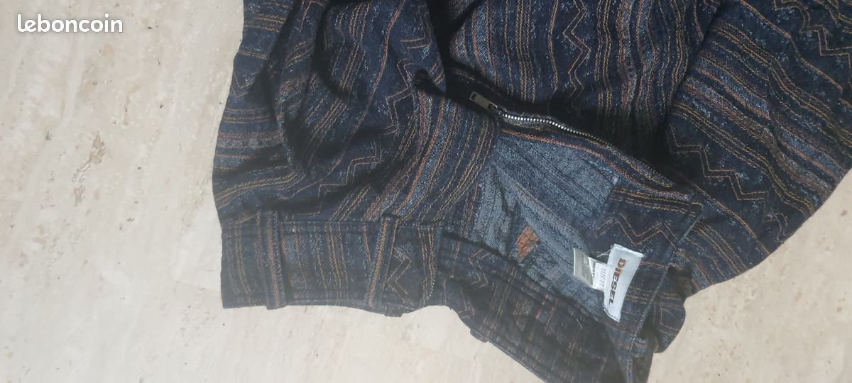 Jupe Mini en Denim Noir Diesel De-Spiki-S