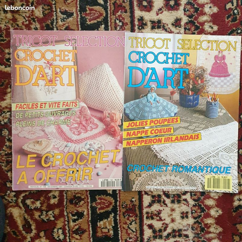 Lot Vintage De Patrons Tricot & Crochet Années 30 à 70 - Livres, Magazines, Dépliants, Occasion