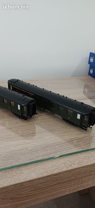2 Voitures OCEM courtes REE mixtes 1/2e classe SNCF épq 3 (image 8)