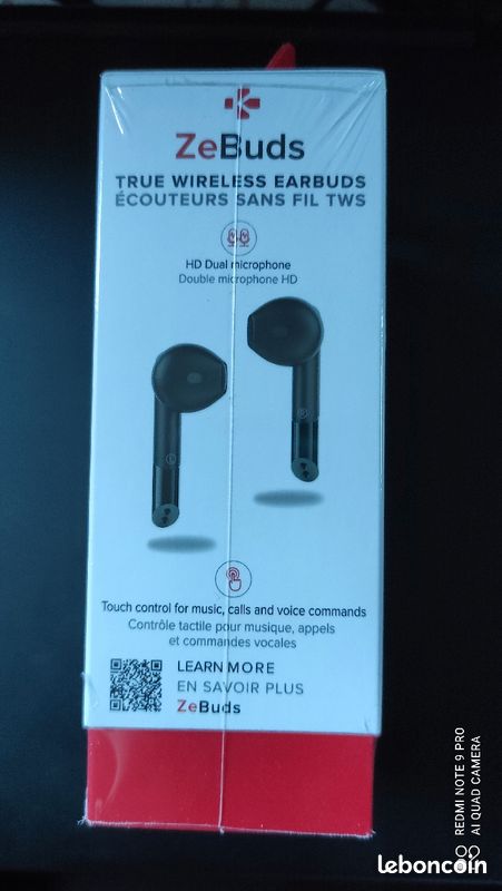 Écouteurs bluetooth ZeBuds neuf (image 3)