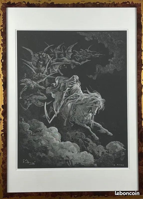 La Mort sur son cheval blanc – Impression – Gustave Doré (image 1)