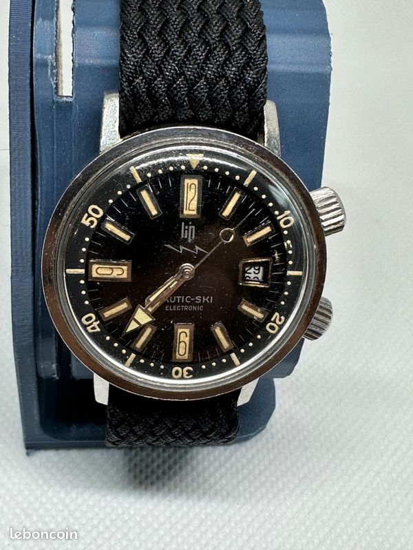 Lip Nautic Ski Electronic Montre Lip Electronic 1970 Lip Nautic
