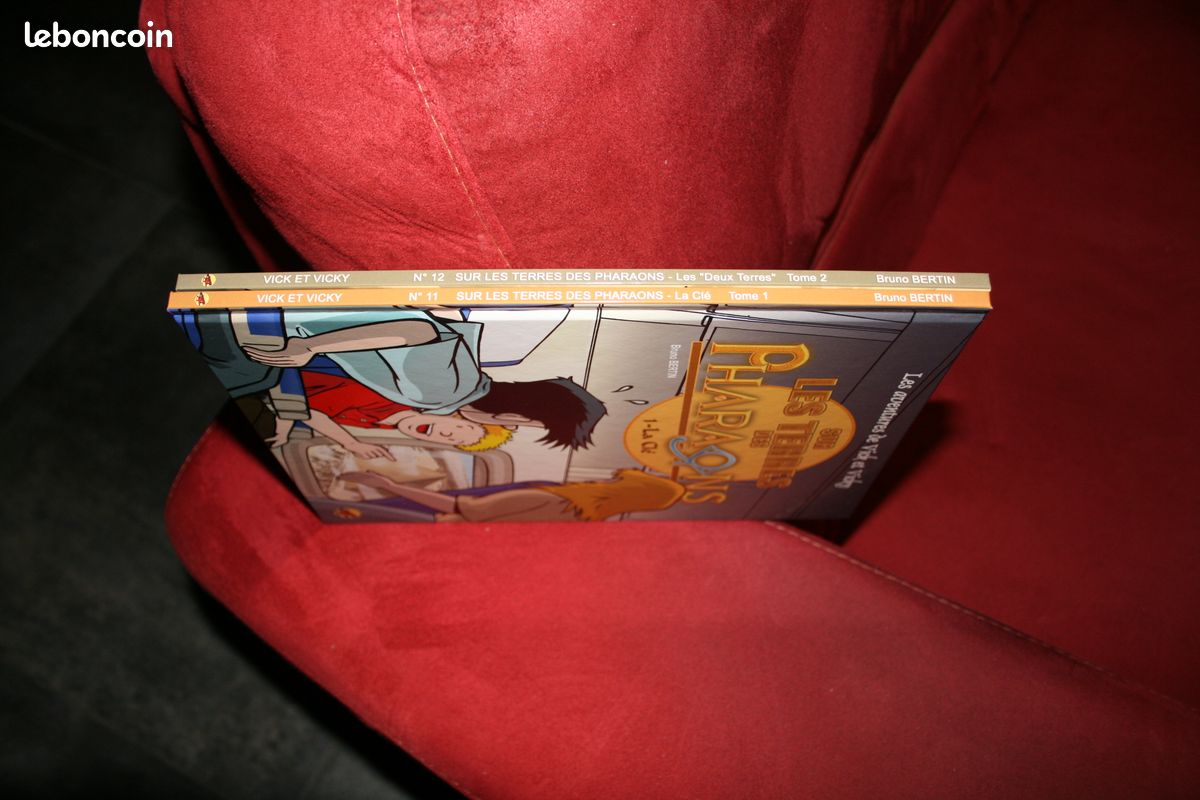 Lot sur les terres des pharaons 1 la clé et 2 les deux terres les aventures de vick et vicky neuf jamais lu (image 4)