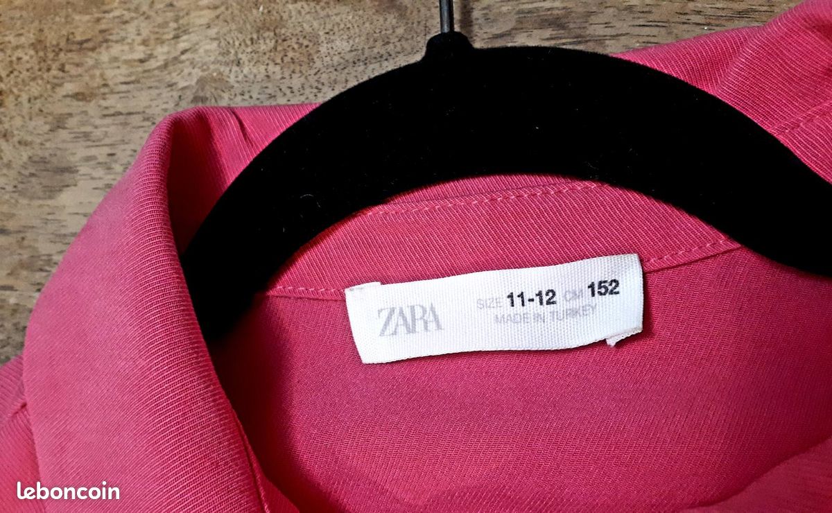 Robe Fille Zara Neuve – Taille 11-12 Ans – Blanc – Avec étiquette