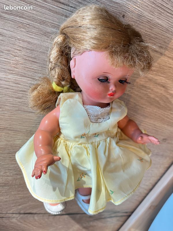 Poupée Bella Muguette – Rhodoid – 25 Cm – Made In France – Années 50 (occasion)