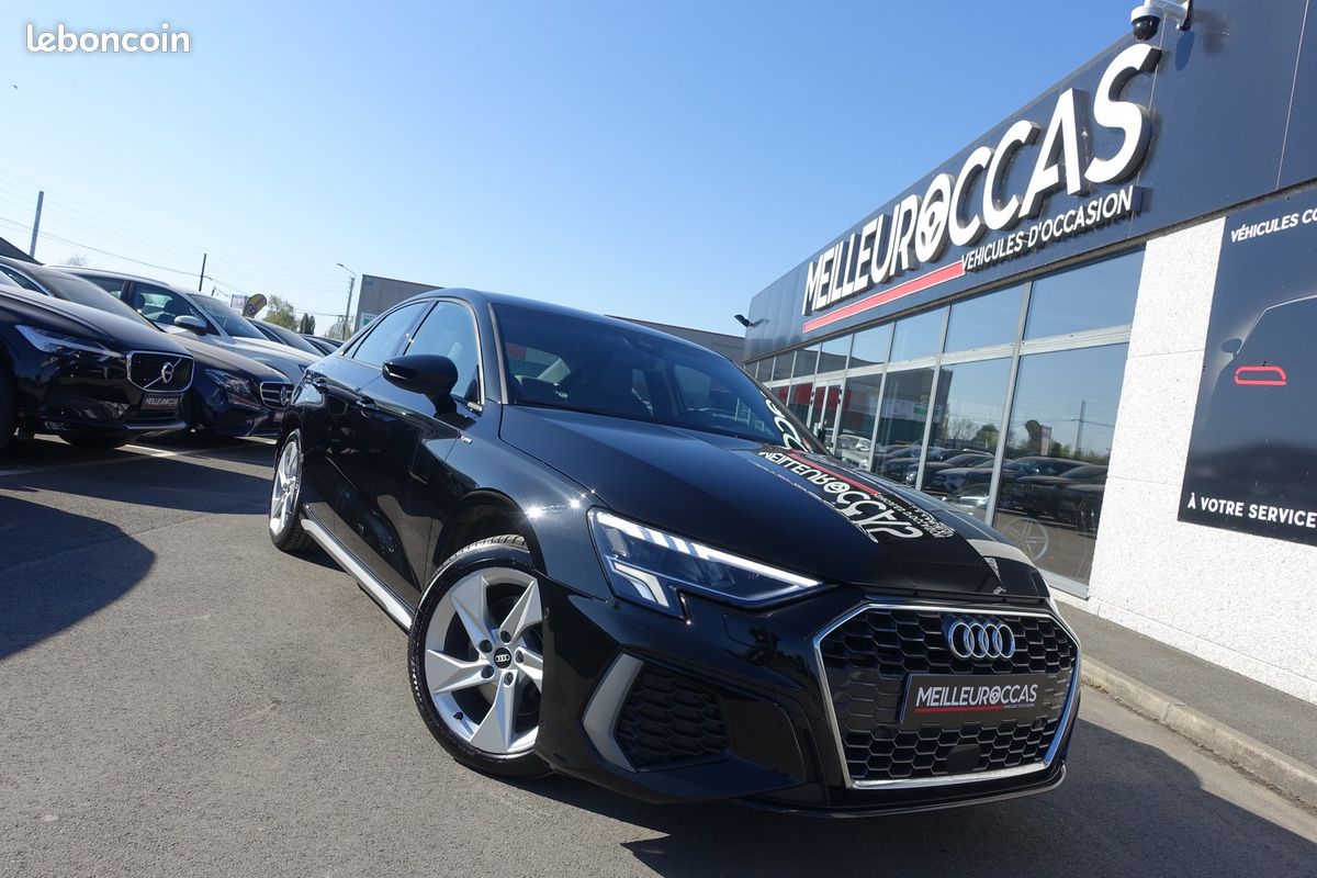 A3 Berline 35 Tfsi 150ch S-Line Virtual cockpit/Cuir sport chauffant/GPS Europe/Carplay/LED/1*Main/Garantie 12 Mois (image 14)