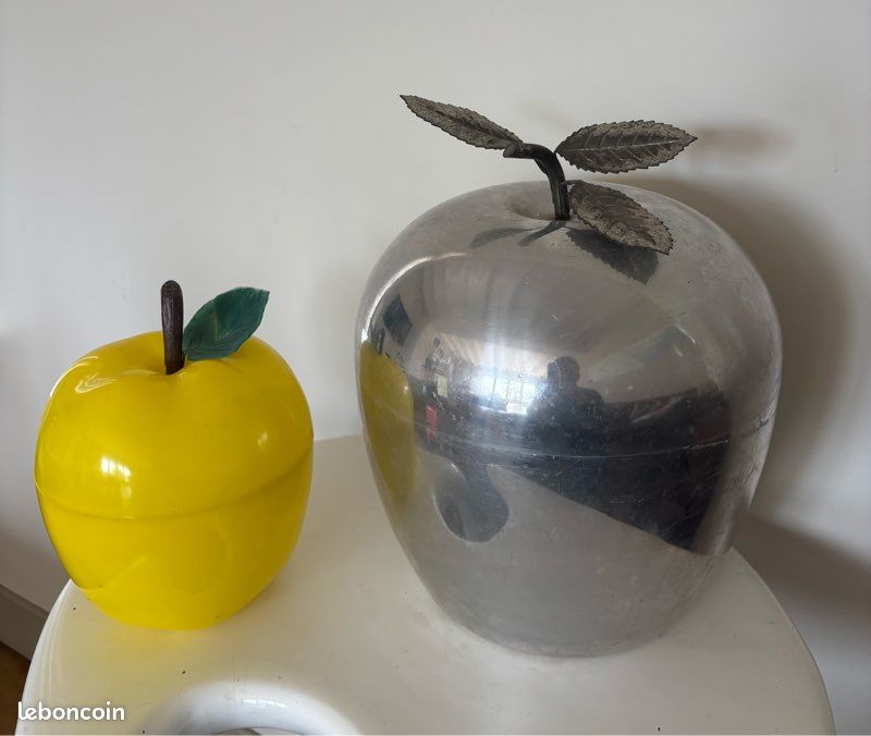 POIRE EN ALU Chromé SEAU A GLACE Par LUXIUM MADE IN France POIRE EN ALU Chromé SEAU A GLACE Par LUXIUM MADE IN France