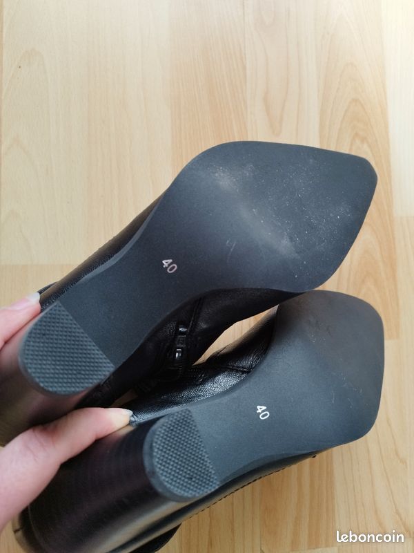 Boots femme noire (image 2)