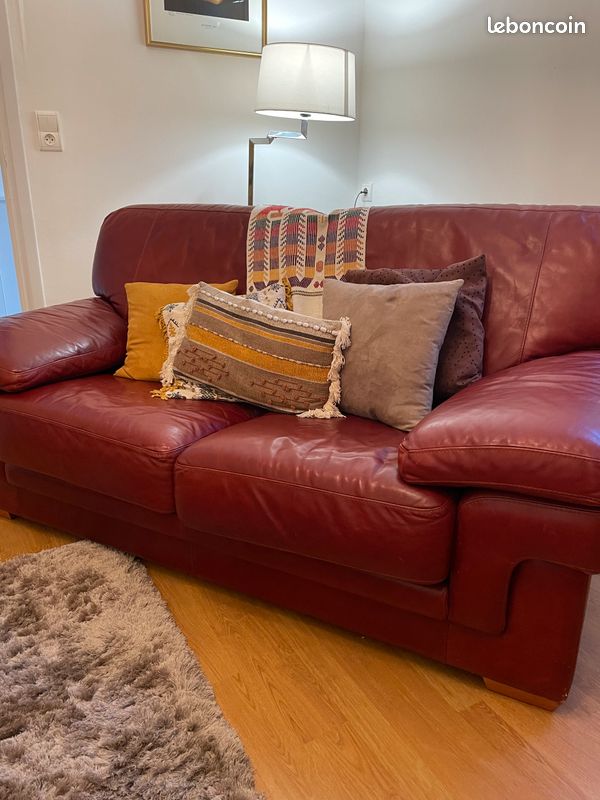 Vends canapé en cuir (image 3)