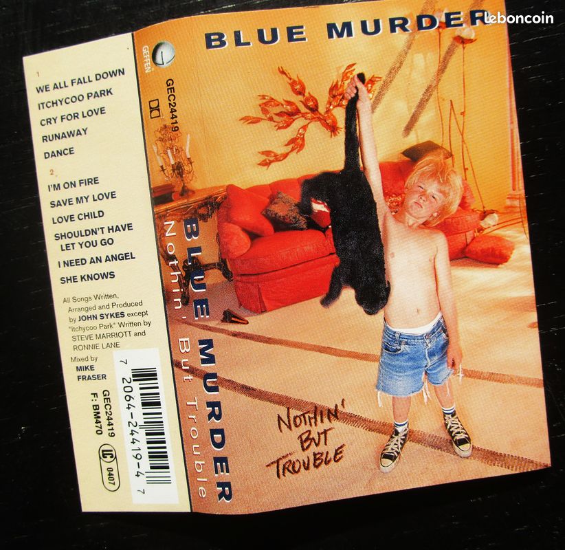 Blue Murder – Nothin' But Trouble / K7 Cassette 1993 Hard Rock Heavy Metal (image 4)