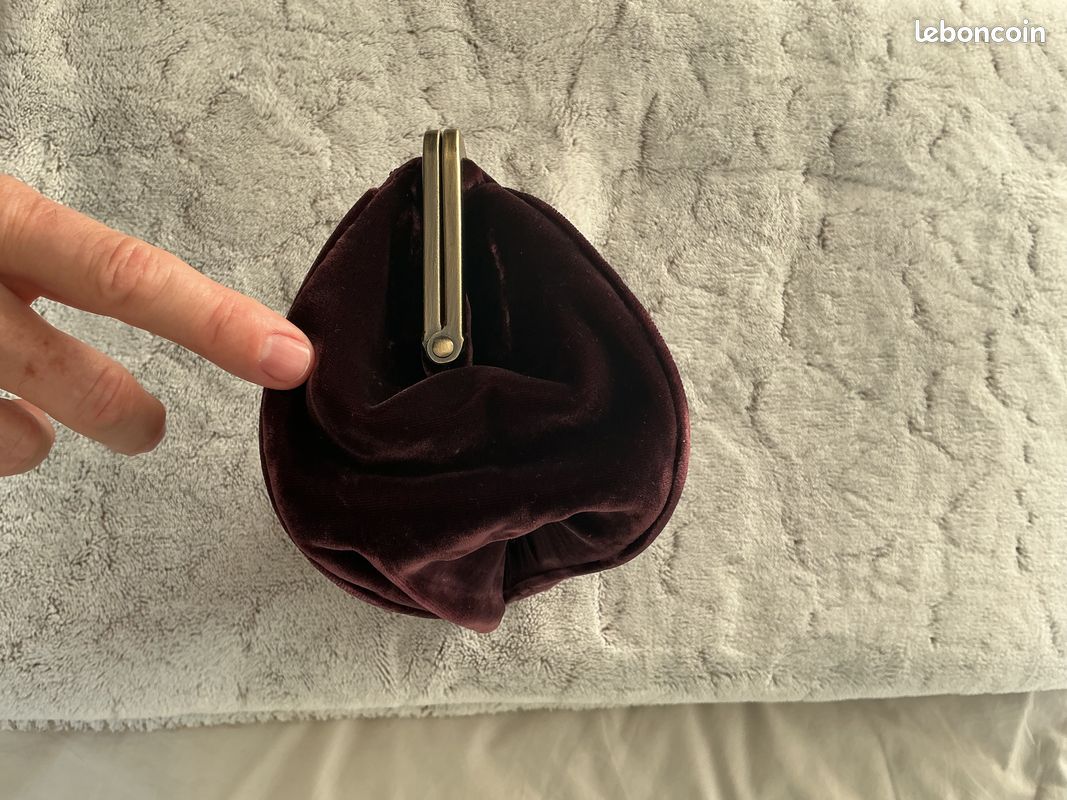 Sac/pochette vintage en velours Armand VENTILO (image 6)