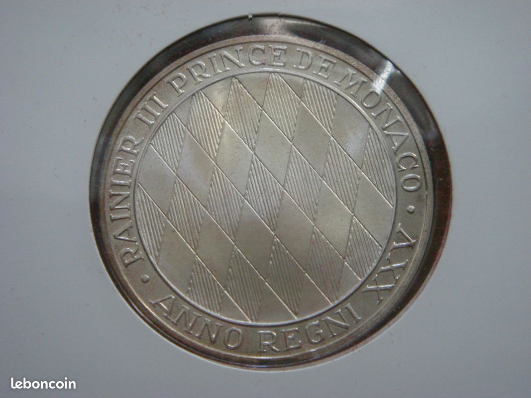 Médaille En Argent Rainier III Prince De Monaco 1949-1974 - Collection M284
