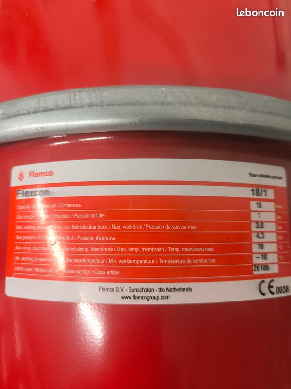 Vase d'expansion flamco (image 1)