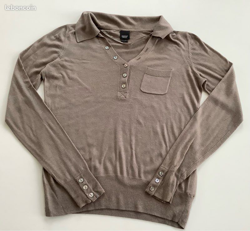 Vêtements Esprit Pulls Femmes Pull Beige Fin Femme Esprit Taille S