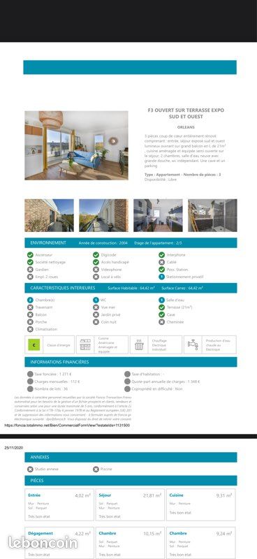 Appartement 3 pièces 65 m² · à Orléans · 65 m² · 179 000 €