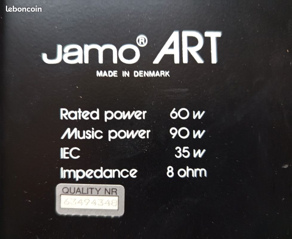 Paire enceinte jamo 90w 8 ohm - Photo, audio & vidéo