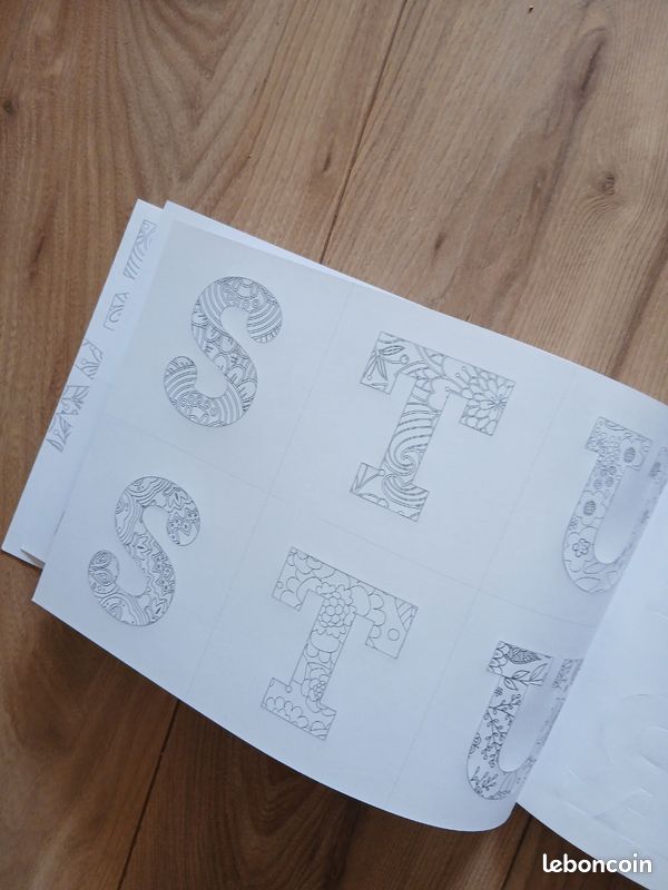Coloriage : Lettres détachable colorier et a encadrer (image 5)