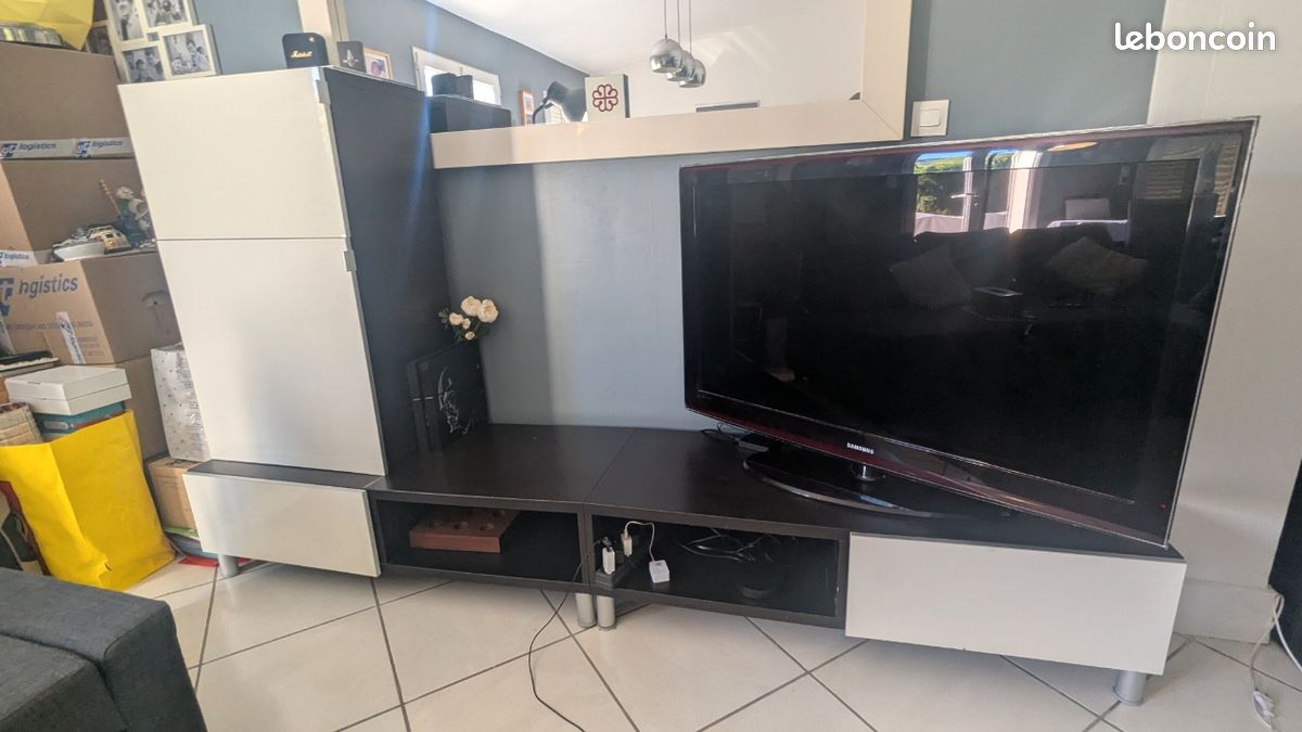 Meuble TV avec caisson (image 2)