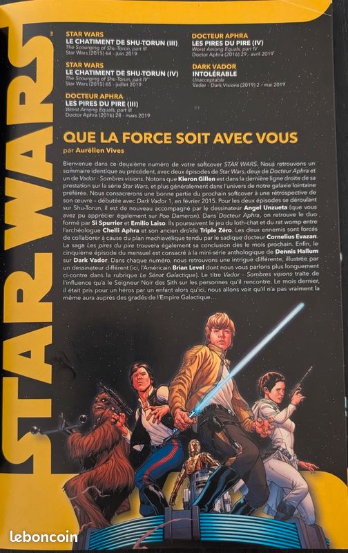 Star Wars 2 intolérable Panini Comics 2020 (image 3)