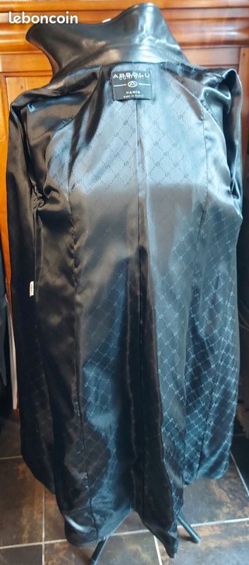 Manteau cuir (agneau plongé) de marque Absolu - Neuf (image 8)