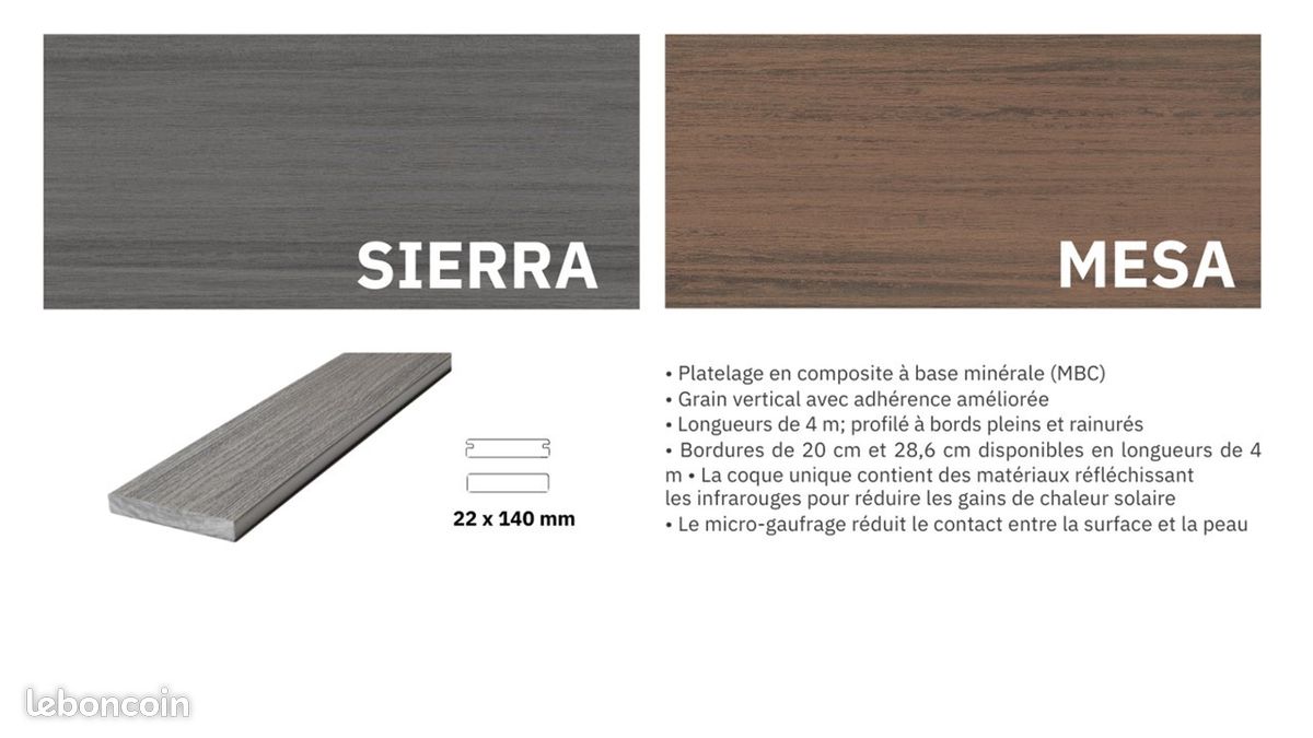 Destockage sur Lame terrasse composite DECKORATORS , haut de gamme (image 3)