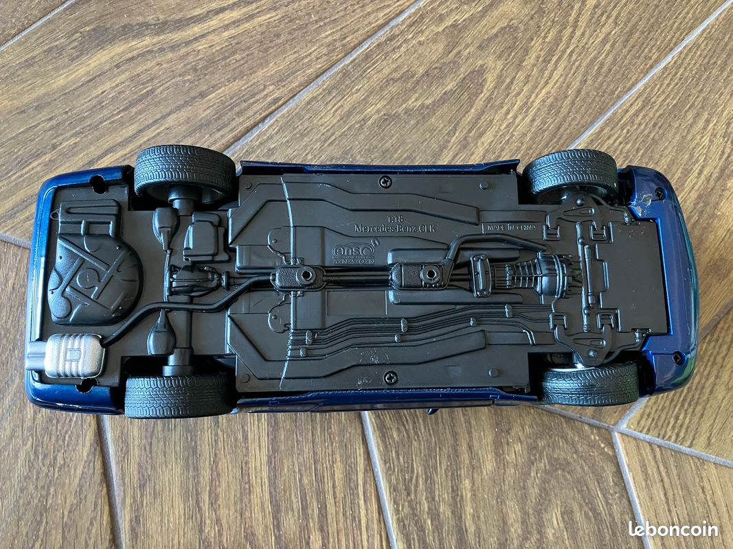 Mercedes CLK AMG Coupé Miniature 1/18 – Bleu Nuit, ANSON, Collection, Sans Boîte