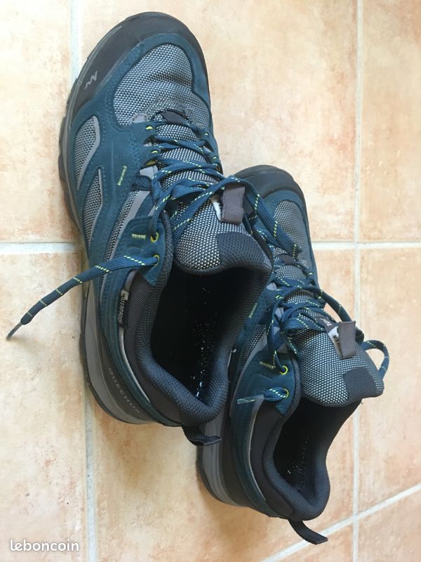 Chaussures de randonnée montagne MH100 Bleu (image 5)