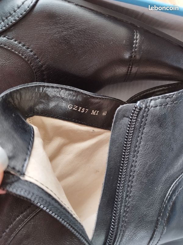 Boots femme noire (image 6)