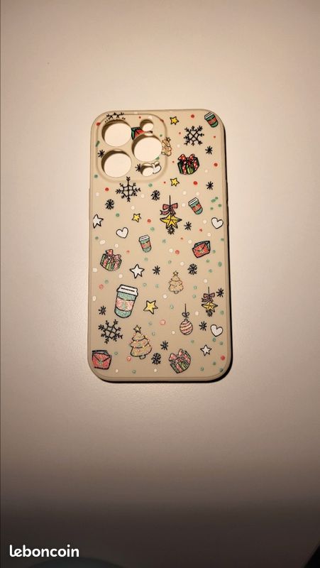 4 pièces Coque iphone 13 pro Noël à motif flocon de neige (image 5)