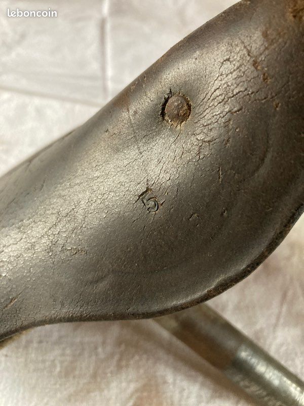 Selle vélo cuir ancienne (image 3)