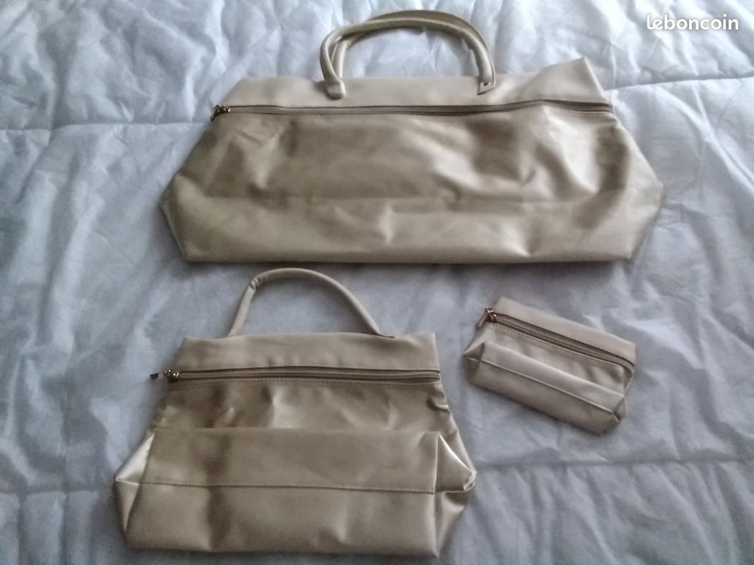 Grand sac à main+petit sac+une pochette (image 2)