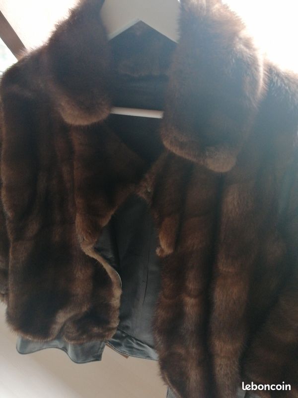 Blouson femme fourrure véritable (image 4)
