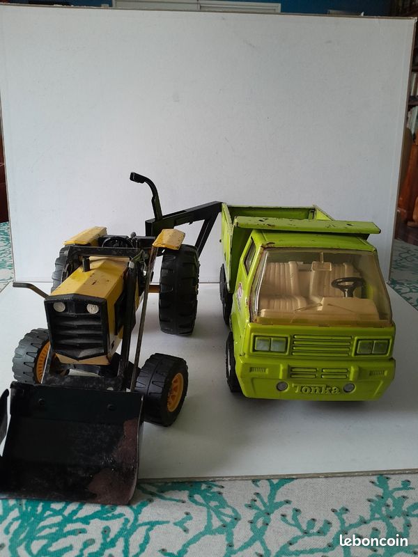 Camion Benne Vintage Tonka Années 50 - Ford #54 Double Roues - Acier Embouti - Pièce Personnalisée