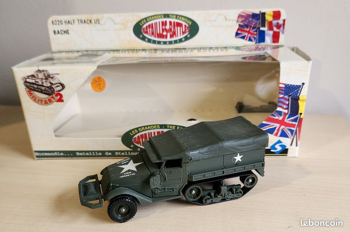 Solido White Half track bâché US army