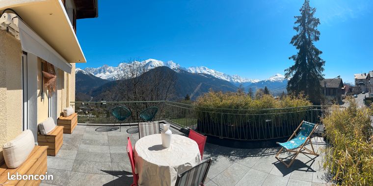 Appartement T2 Plateau d'Assy refait à neuf - DPE C- Terrasse plein Sud face au mont-blanc