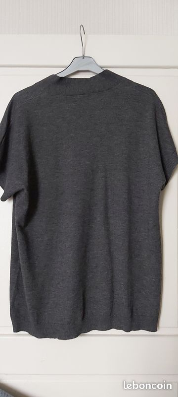 Gilet gris foncé sans manche femme taille XL (image 3)