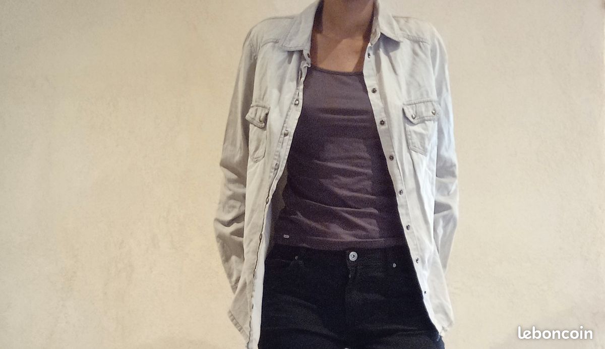 Chemise grise Femme (image 1)