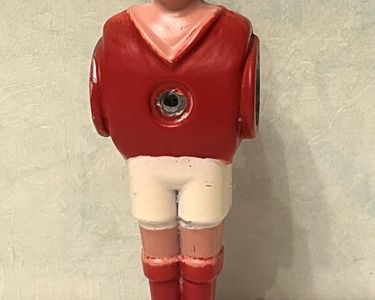 Lot 2 Figurines football soccer joueurs baby-foot maillot metal used players