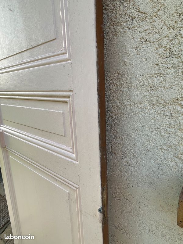 Porte d'intérieur ancienne en bois massif (image 5)
