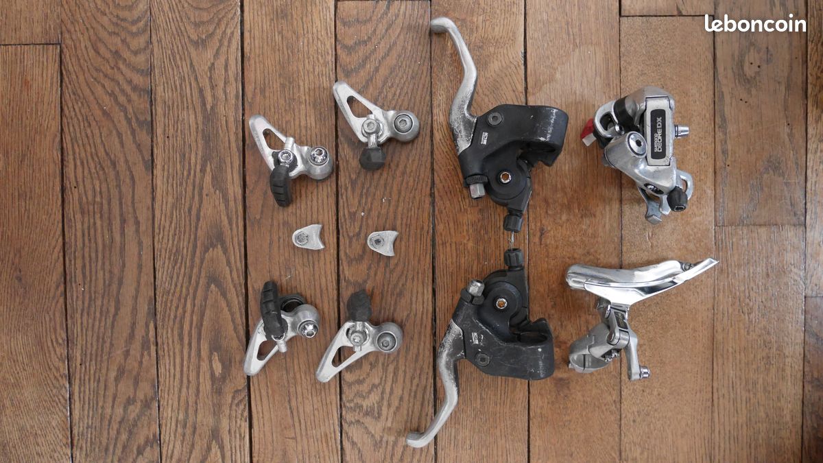 Combo Dérailleurs Shimano Deore DX 3x7 Vintage - Pour VTT - Jeu De Vitesses Complet
