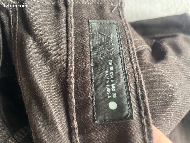 Jean marron forme ballon balloon Zara taille M (image 8)
