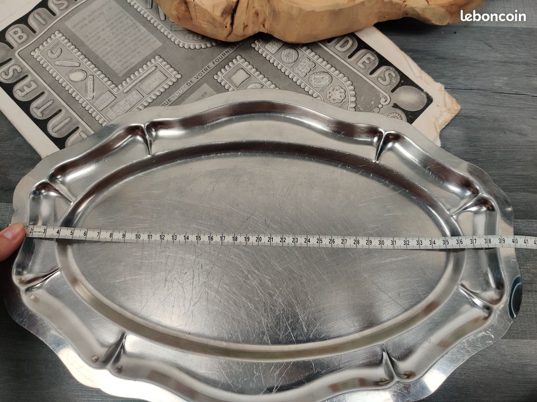 Plateau de servce ovale plaqué argent vntage des années 1970 | Etsy
