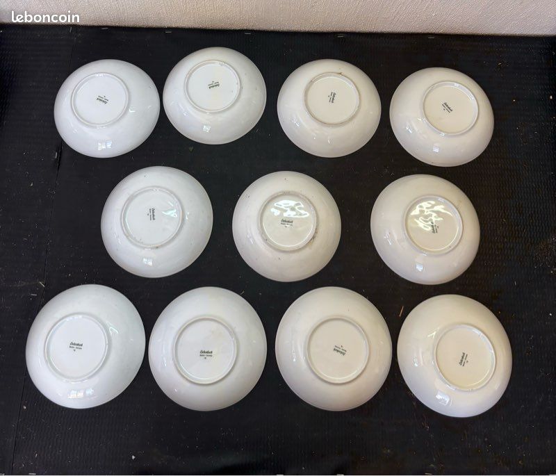 Service 10 Coupelles Porcelaine Eschenbach Bavaria Décor Floral (image 2)