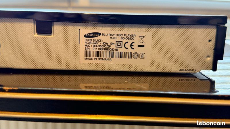 : Lecteur Blu-ray 3D Samsung BD-D5500 + télécommande (image 3)