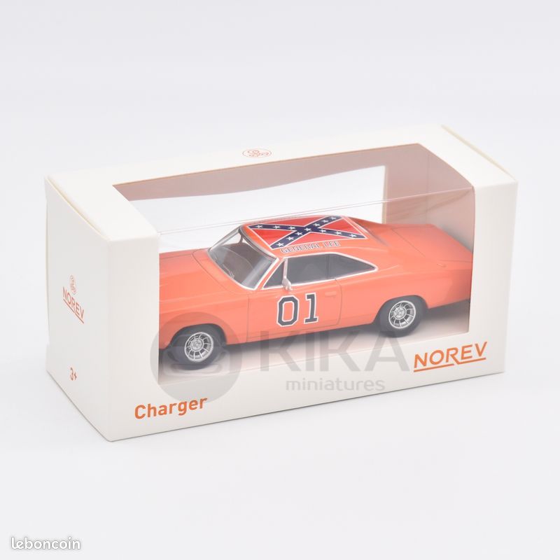 NOREV JET-CAR 1/43 Dodge Charger General Lee 1969 Collection