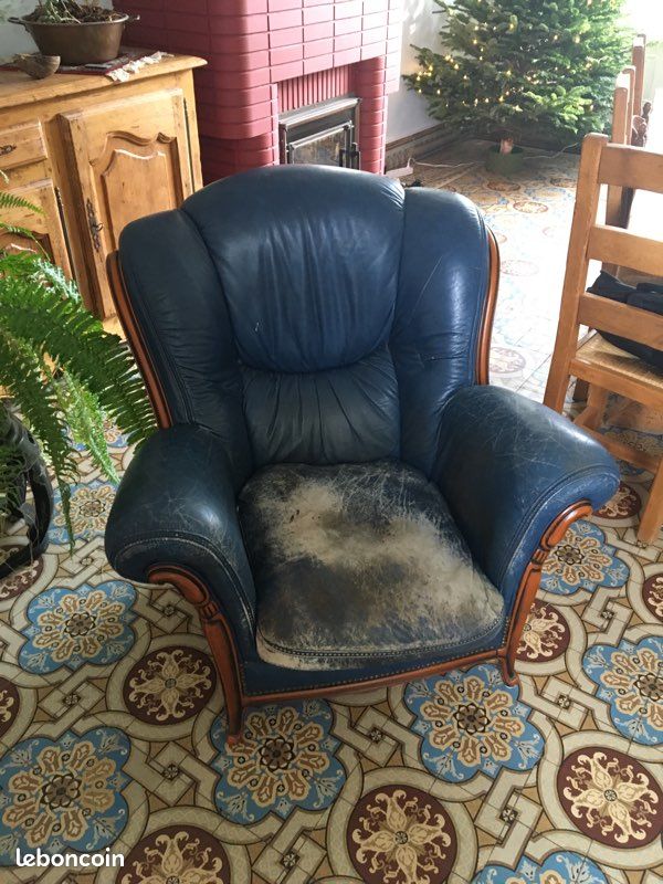 Fauteuil en cuir (image 1)