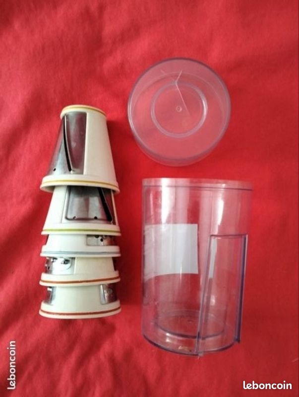 Ensemble de cônes pour râper légumes. Compatible avec appareil lidl Silvercrest (image 1)