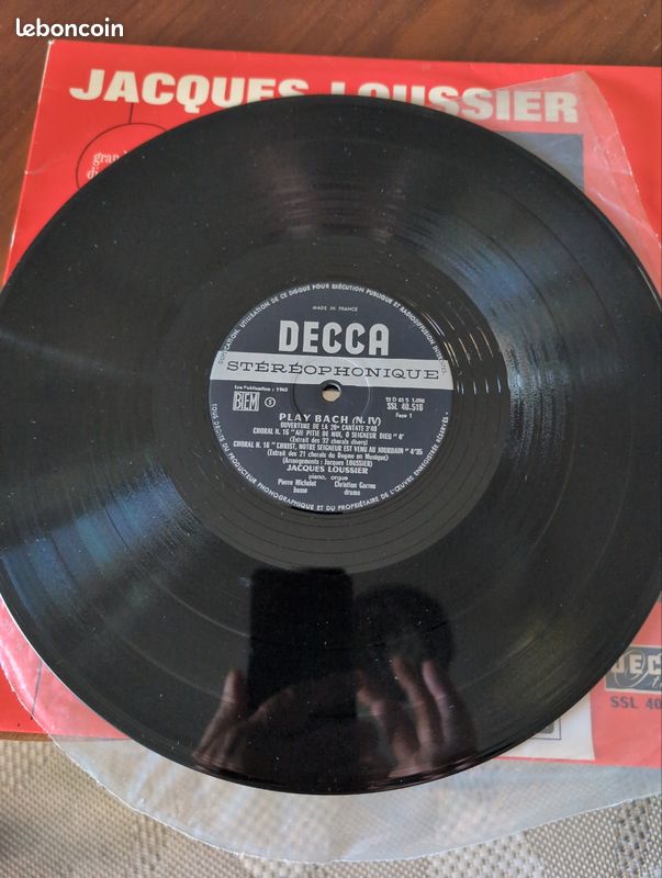 Vinyle 33t Jacques Loussier (image 2)