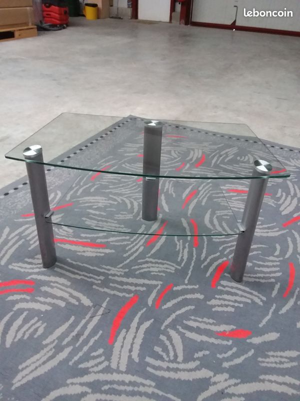Table basse avec plateau en verre (image 3)