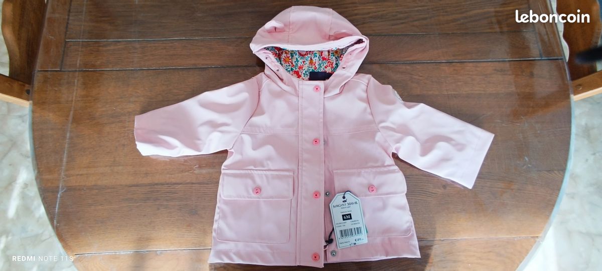 Manteau bébé fille mois Sergent Major NEUF AVEC ETIQUETTE